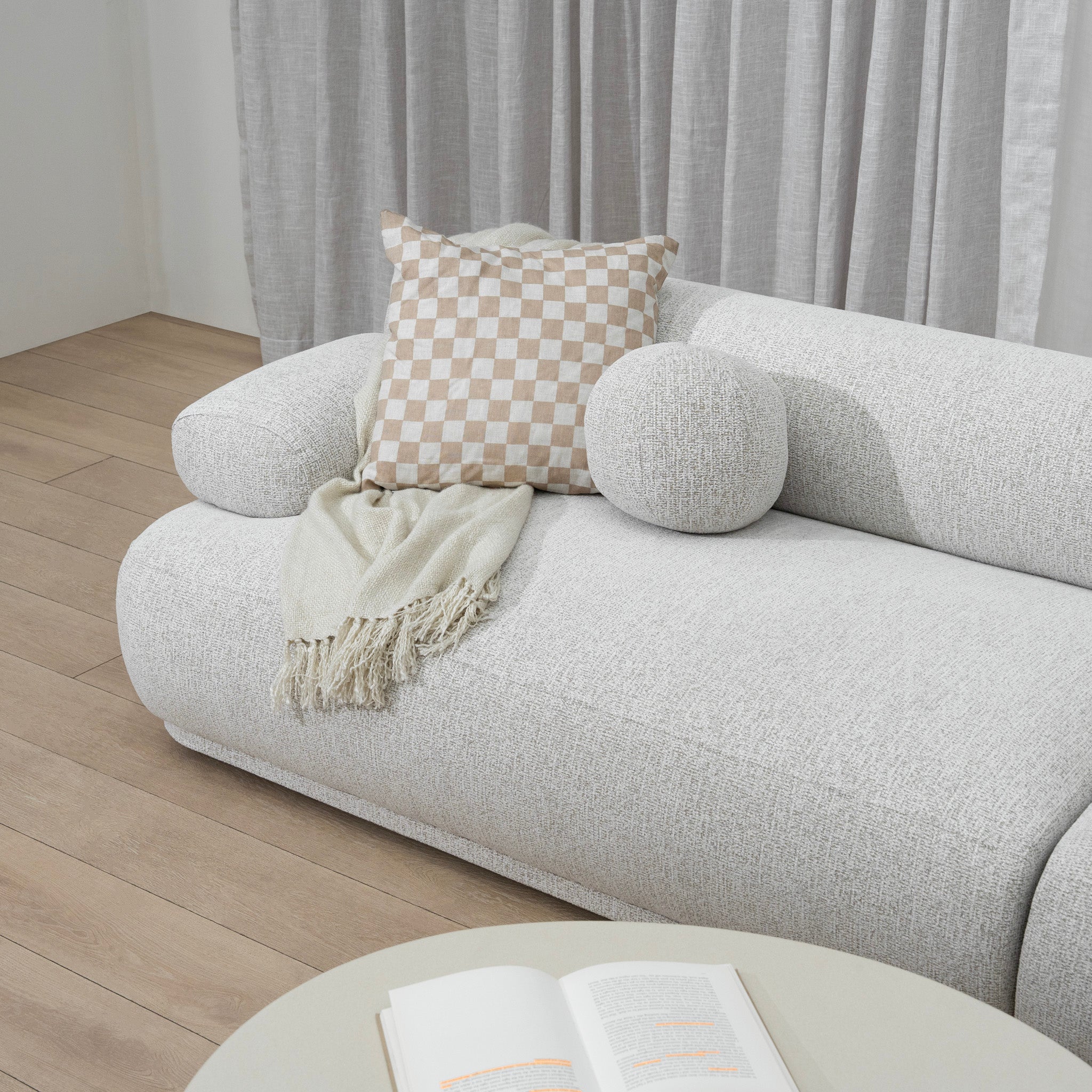 Solara 4 Seater Sofa - Almond Beige Sofa KJ Sofa-Core