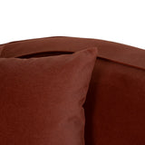 Ex Display - Brunora 3 Seater Sofa - Burnt Maroon Sofa Casa-Core