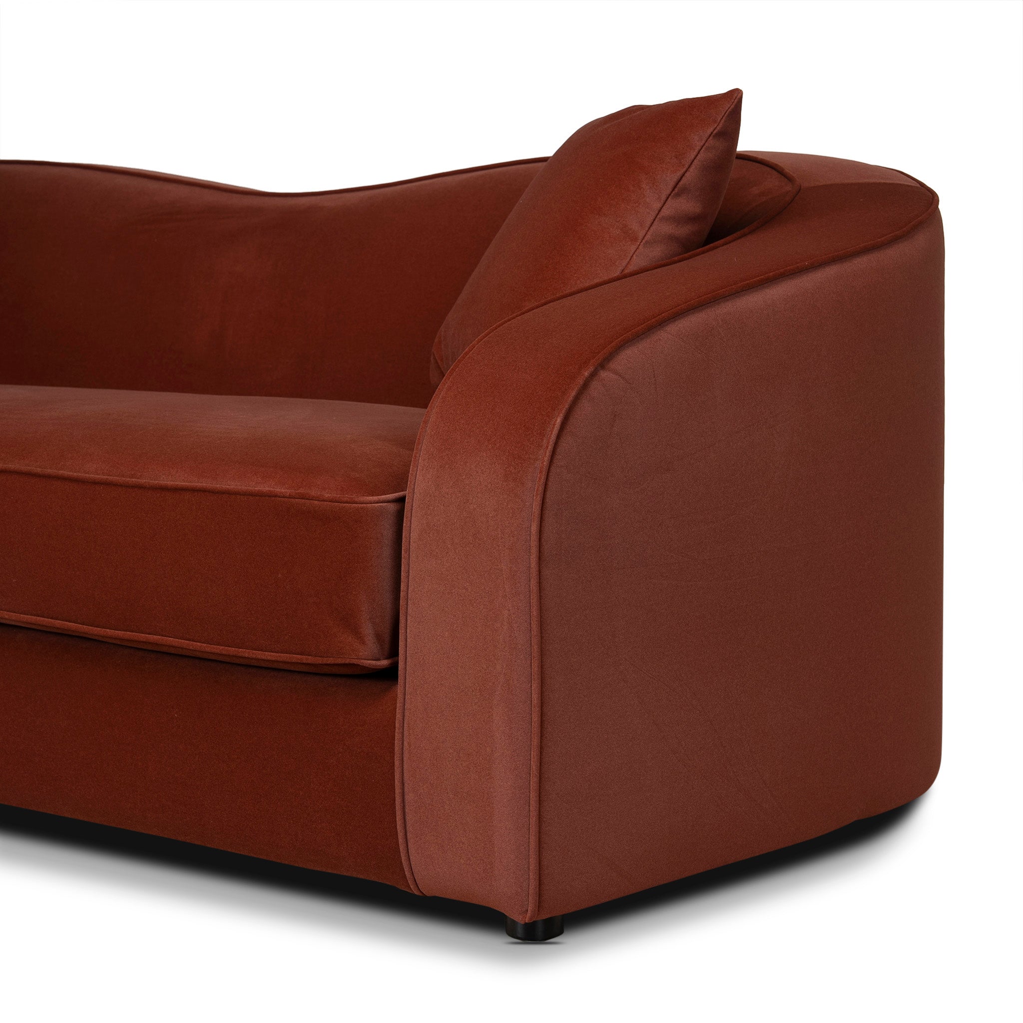 Ex Display - Brunora 3 Seater Sofa - Burnt Maroon Sofa Casa-Core