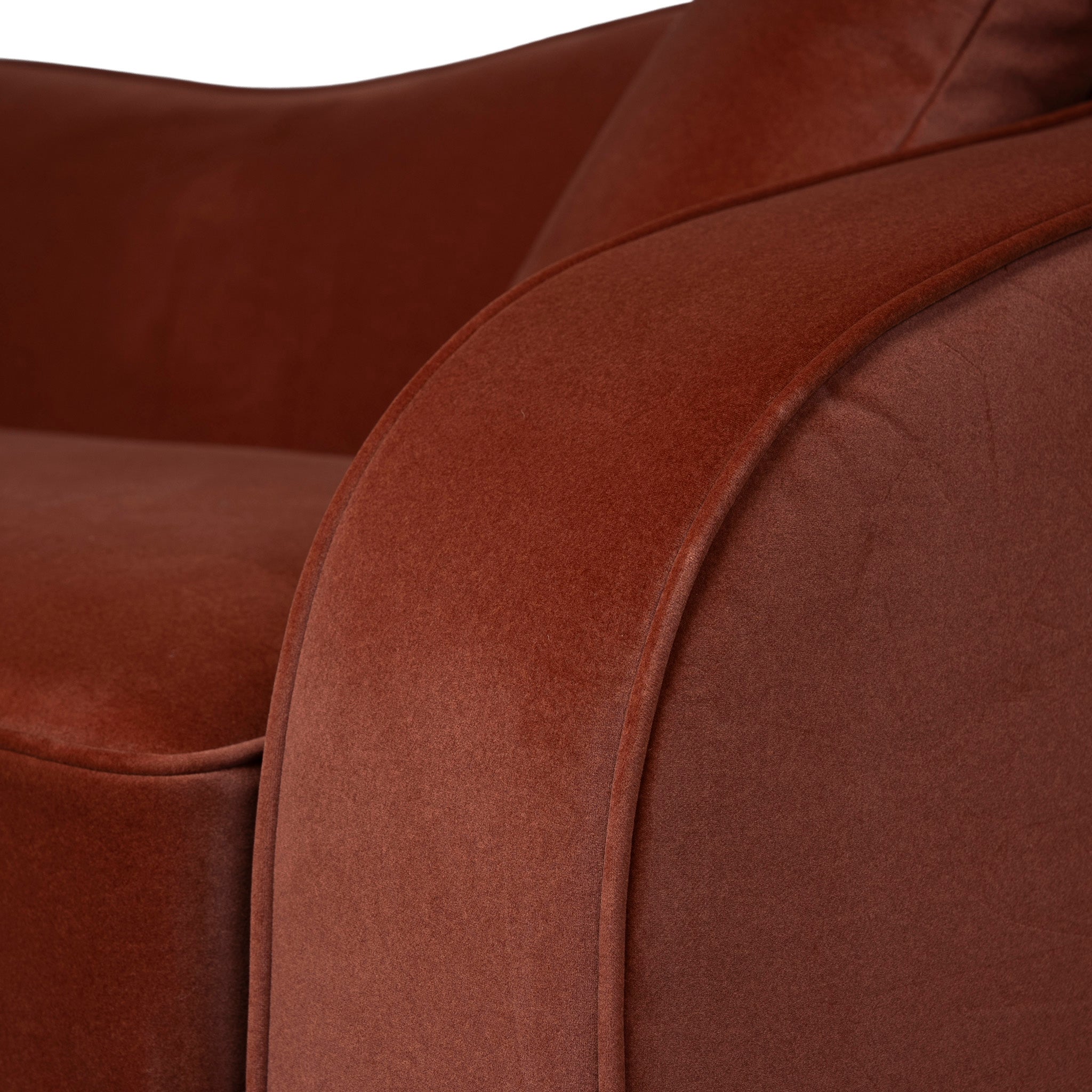 Ex Display - Brunora 3 Seater Sofa - Burnt Maroon Sofa Casa-Core