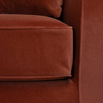 Ex Display - Brunora 3 Seater Sofa - Burnt Maroon Sofa Casa-Core