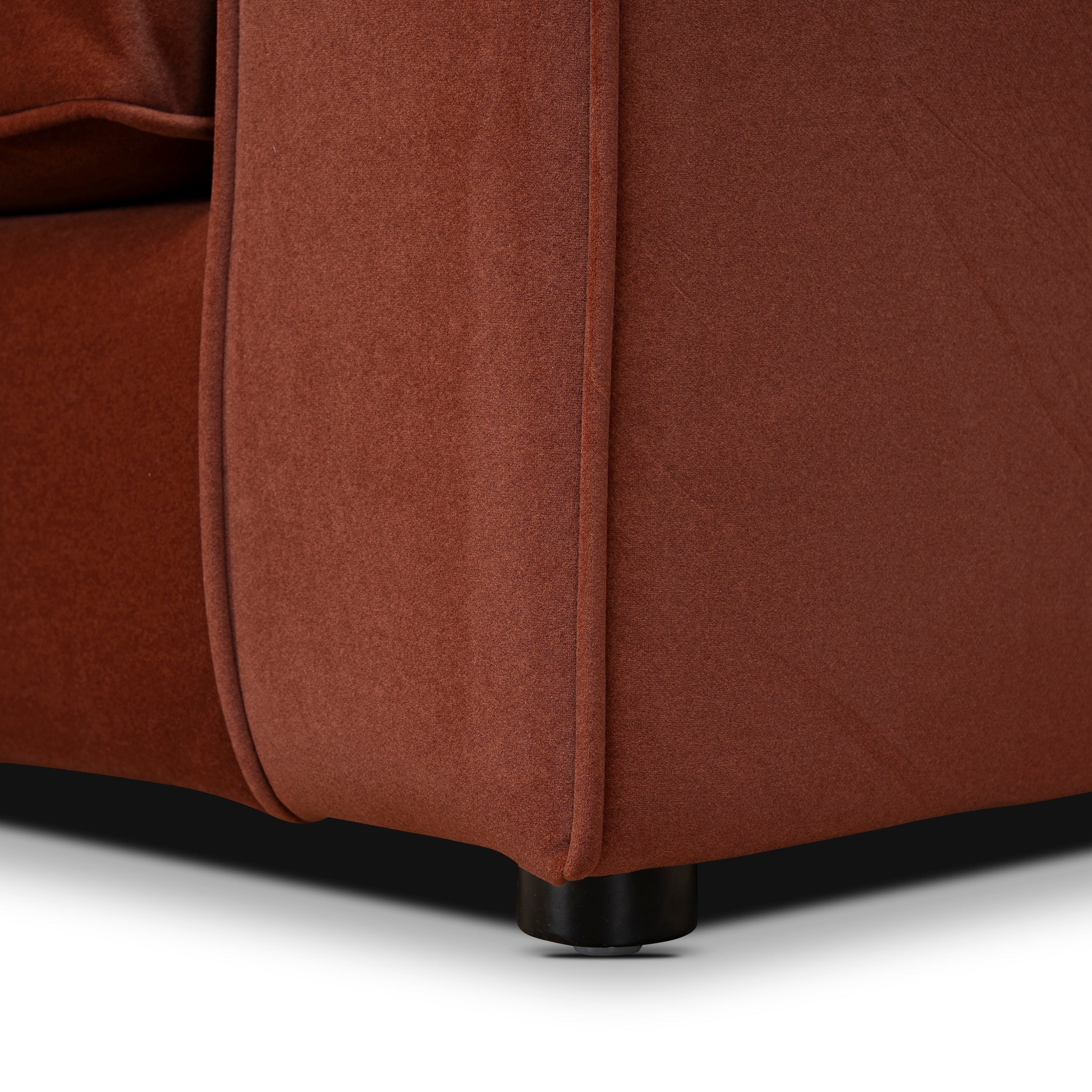 Ex Display - Brunora 3 Seater Sofa - Burnt Maroon Sofa Casa-Core