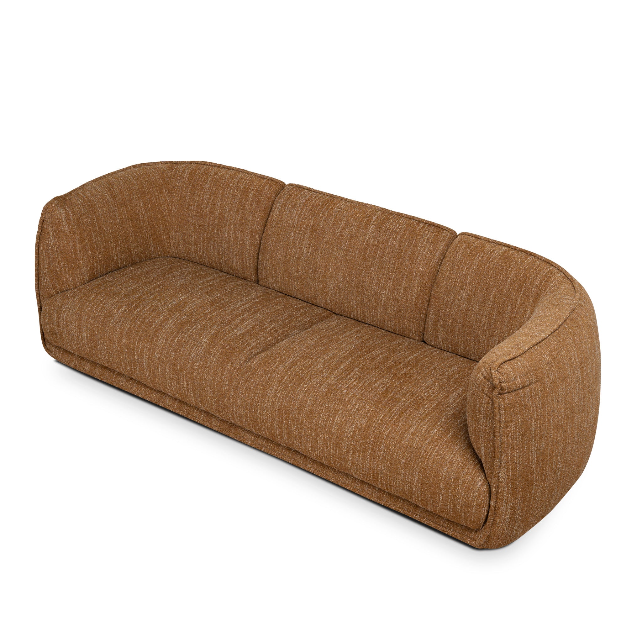 Chapman 3 Seater Fabric Sofa - Ginger Brown K Sofa-Core