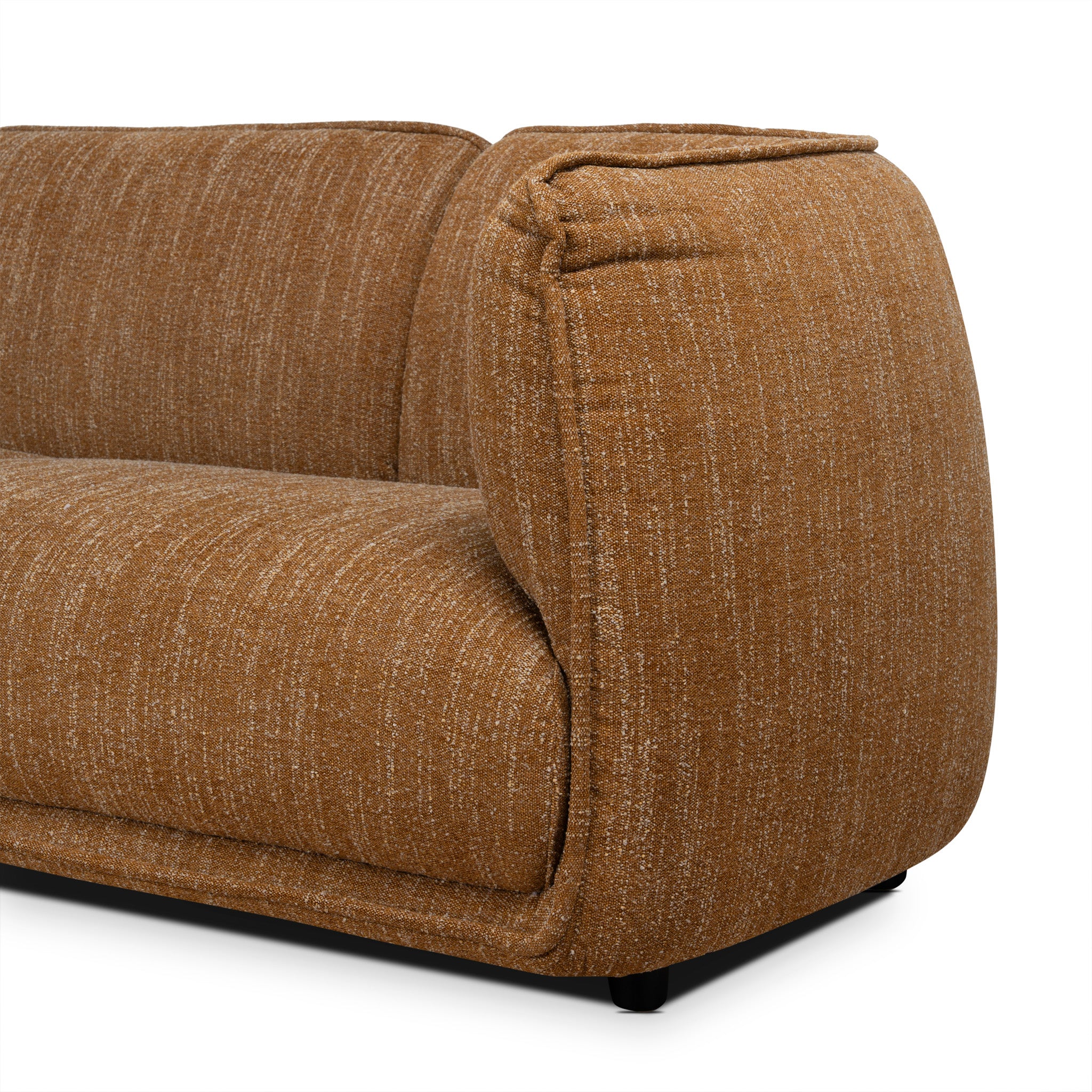 Chapman 3 Seater Fabric Sofa - Ginger Brown K Sofa-Core