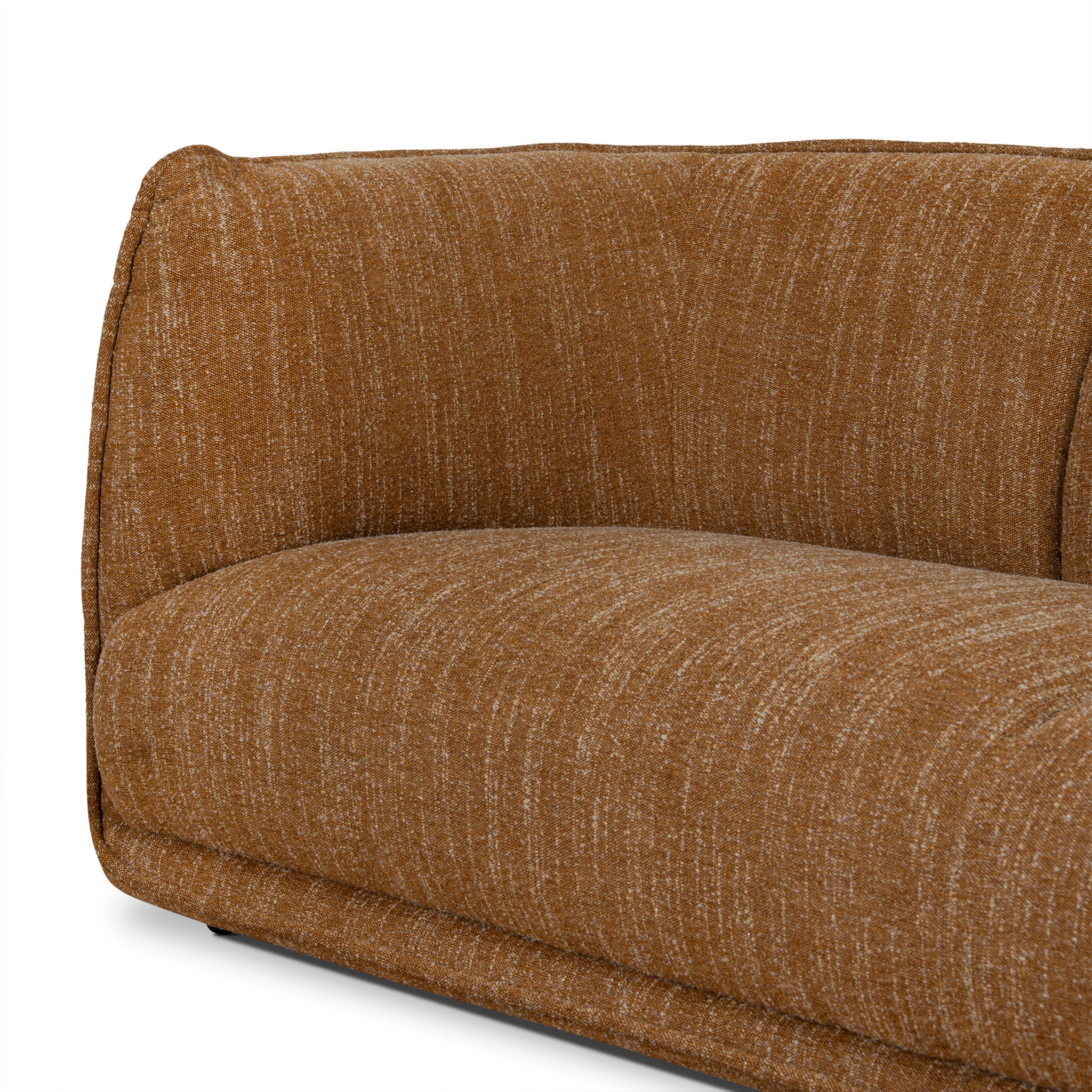 Chapman 3 Seater Fabric Sofa - Ginger Brown K Sofa-Core
