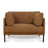Emilis Fabric Armchair - Ginger Brown
