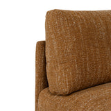 Emilis Fabric Armchair - Ginger Brown