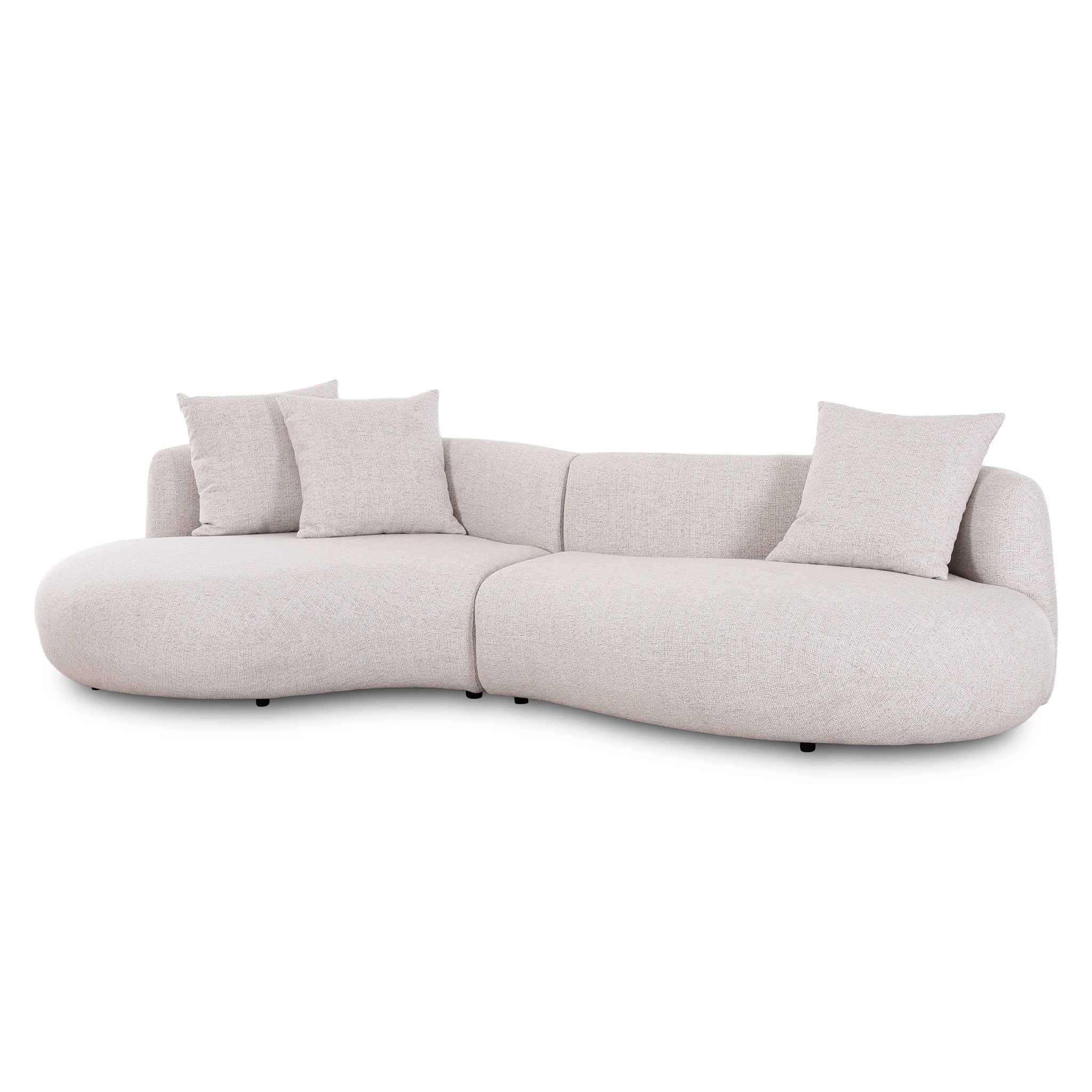 Cosimo Left Chaise Sofa - Verona Ivory Chaise Lounge Diro-Core