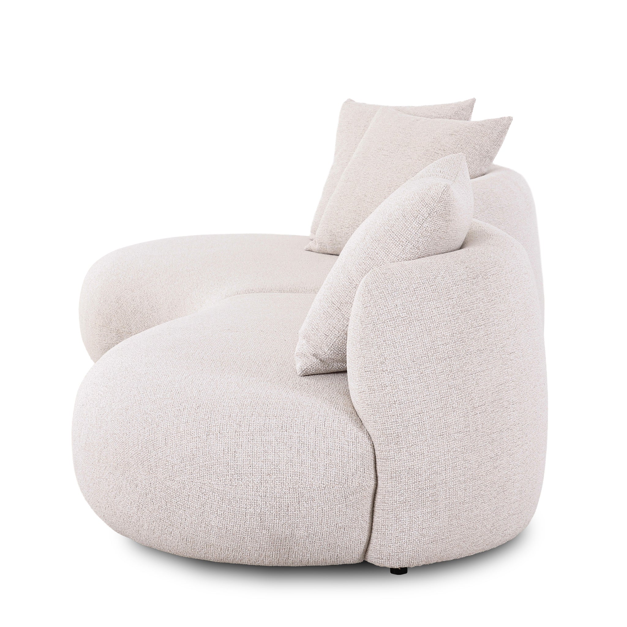 Cosimo Left Chaise Sofa - Verona Ivory Chaise Lounge Diro-Core