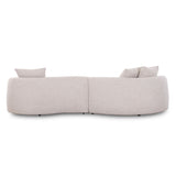 Cosimo Left Chaise Sofa - Verona Ivory Chaise Lounge Diro-Core
