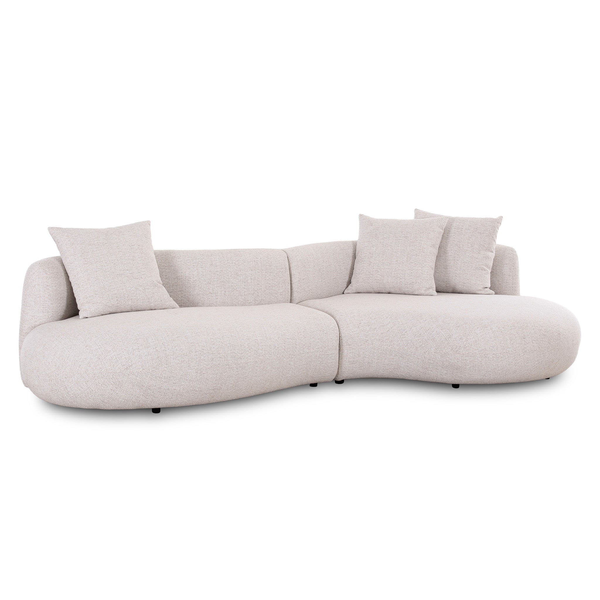Cosimo Right Chaise Sofa - Verona Ivory Chaise Lounge Diro-Core