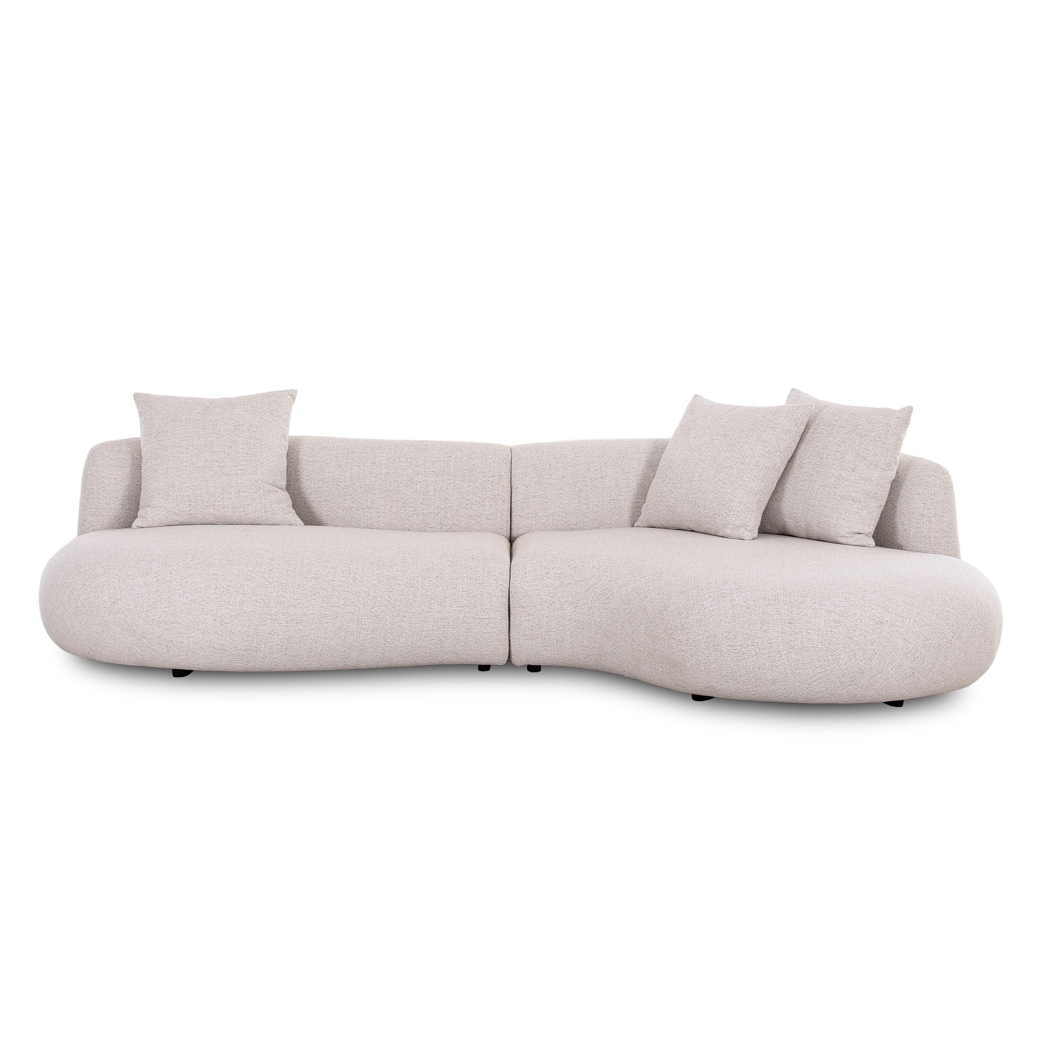 Cosimo Right Chaise Sofa - Verona Ivory Chaise Lounge Diro-Core