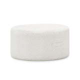 Mavelle 70cm Round Ottoman - Boucle Cream Ottoman Eastern-Local