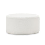Mavelle 70cm Round Ottoman - Boucle Cream Ottoman Eastern-Local