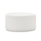 Mavelle 70cm Round Ottoman - Boucle Cream Ottoman Eastern-Local