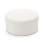 Mavelle 70cm Round Ottoman - Boucle Cream Ottoman Eastern-Local