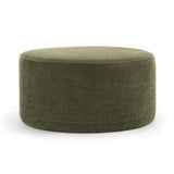 Mavelle 70cm Round Ottoman - Wattle Green Ottoman Eastern-Local