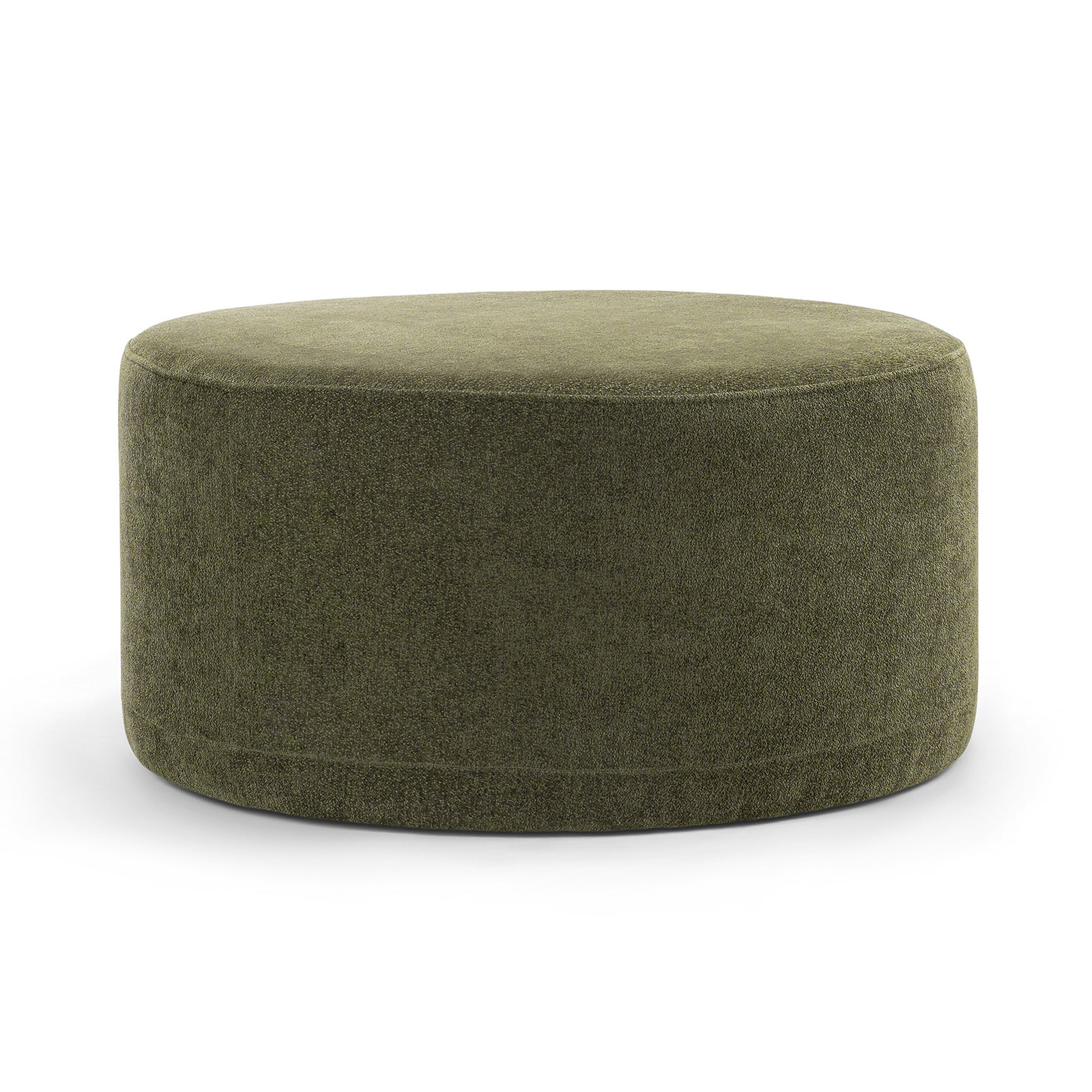 Mavelle 70cm Round Ottoman - Wattle Green Ottoman Eastern-Local
