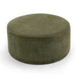 Mavelle 70cm Round Ottoman - Wattle Green Ottoman Eastern-Local