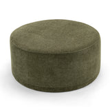 Mavelle 70cm Round Ottoman - Wattle Green Ottoman Eastern-Local