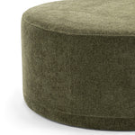 Mavelle 70cm Round Ottoman - Wattle Green Ottoman Eastern-Local