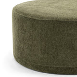 Mavelle 70cm Round Ottoman - Wattle Green Ottoman Eastern-Local