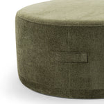 Mavelle 70cm Round Ottoman - Wattle Green Ottoman Eastern-Local