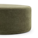 Mavelle 70cm Round Ottoman - Wattle Green Ottoman Eastern-Local