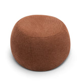 Raven 50cm Round Ottoman - Rust Orange Eastern-Local