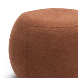 Raven 50cm Round Ottoman - Rust Orange Eastern-Local