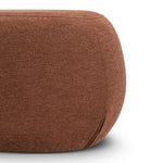 Raven 50cm Round Ottoman - Rust Orange Eastern-Local