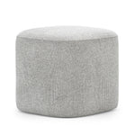 Kelsa 41cm Square Ottoman - Hail Grey Ottoman Eastern-Local