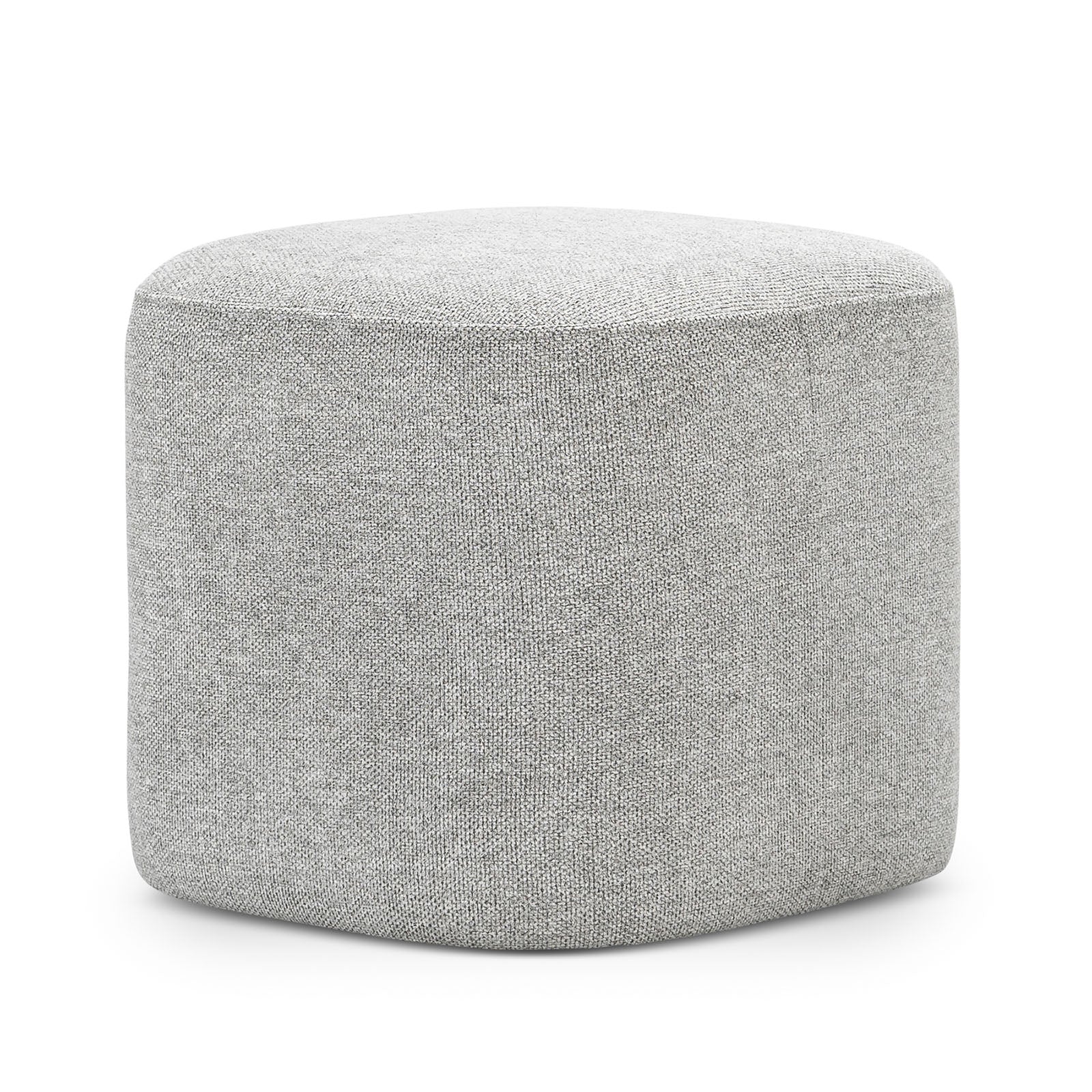 Kelsa 41cm Square Ottoman - Hail Grey Ottoman Eastern-Local