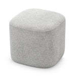 Kelsa 41cm Square Ottoman - Hail Grey Ottoman Eastern-Local