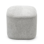 Kelsa 41cm Square Ottoman - Hail Grey Ottoman Eastern-Local