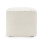 Kelsa 41cm Square Ottoman - Bouclé Cream Ottoman Eastern-Local