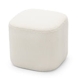 Kelsa 41cm Square Ottoman - Bouclé Cream Ottoman Eastern-Local
