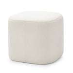 Kelsa 41cm Square Ottoman - Bouclé Cream Ottoman Eastern-Local