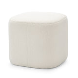 Kelsa 41cm Square Ottoman - Bouclé Cream Ottoman Eastern-Local