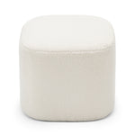 Kelsa 41cm Square Ottoman - Bouclé Cream Ottoman Eastern-Local