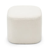 Kelsa 41cm Square Ottoman - Bouclé Cream Ottoman Eastern-Local