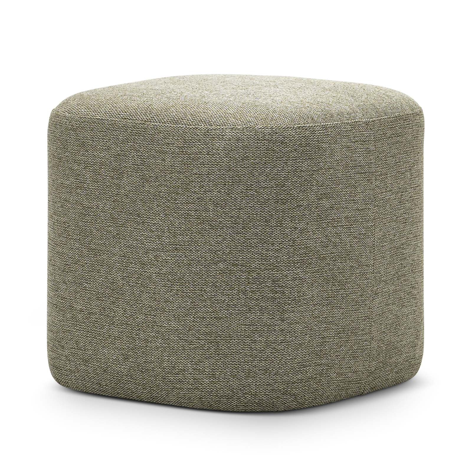 Kelsa 41cm Square Ottoman - Moss Green Ottoman Eastern-Local