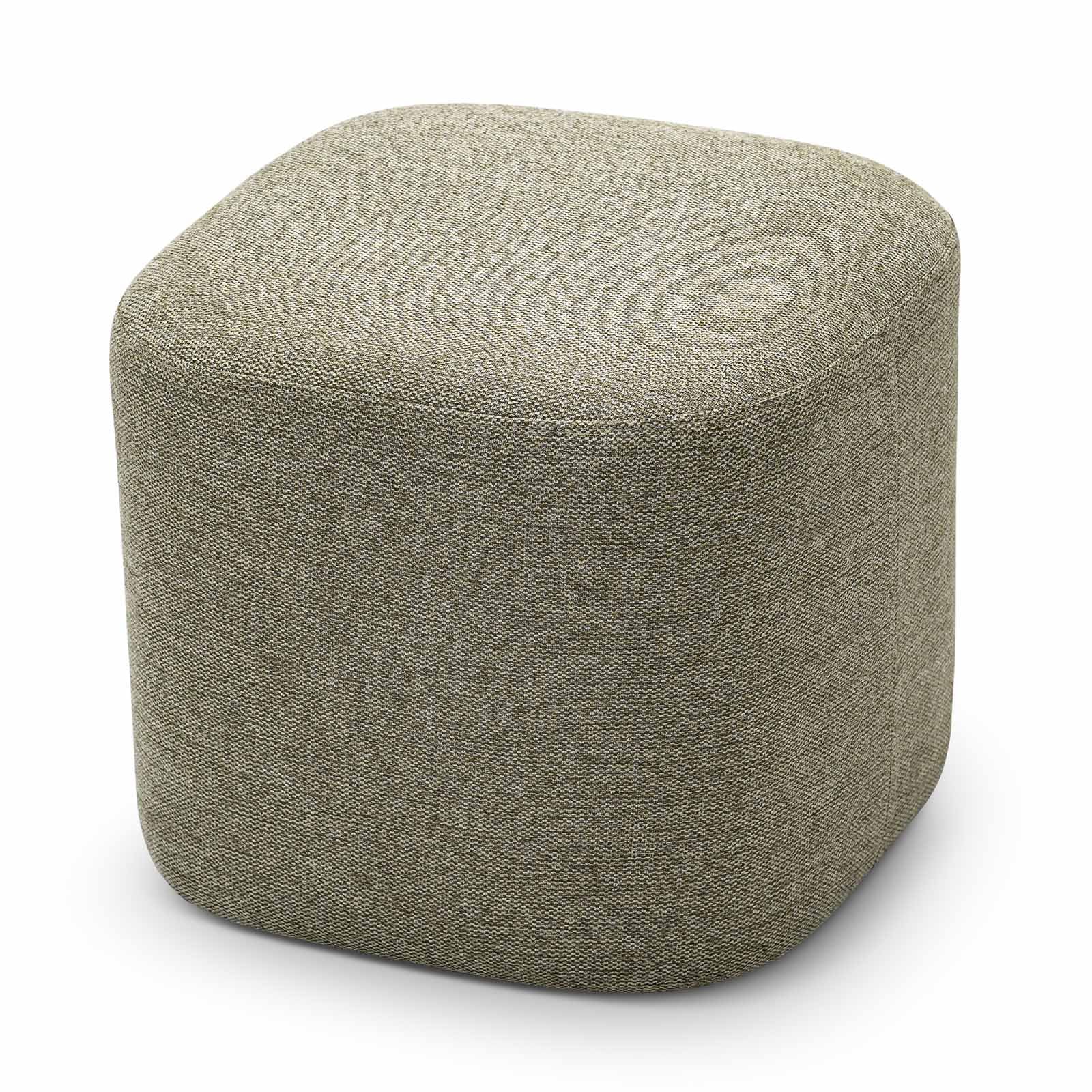 Kelsa 41cm Square Ottoman - Moss Green Ottoman Eastern-Local