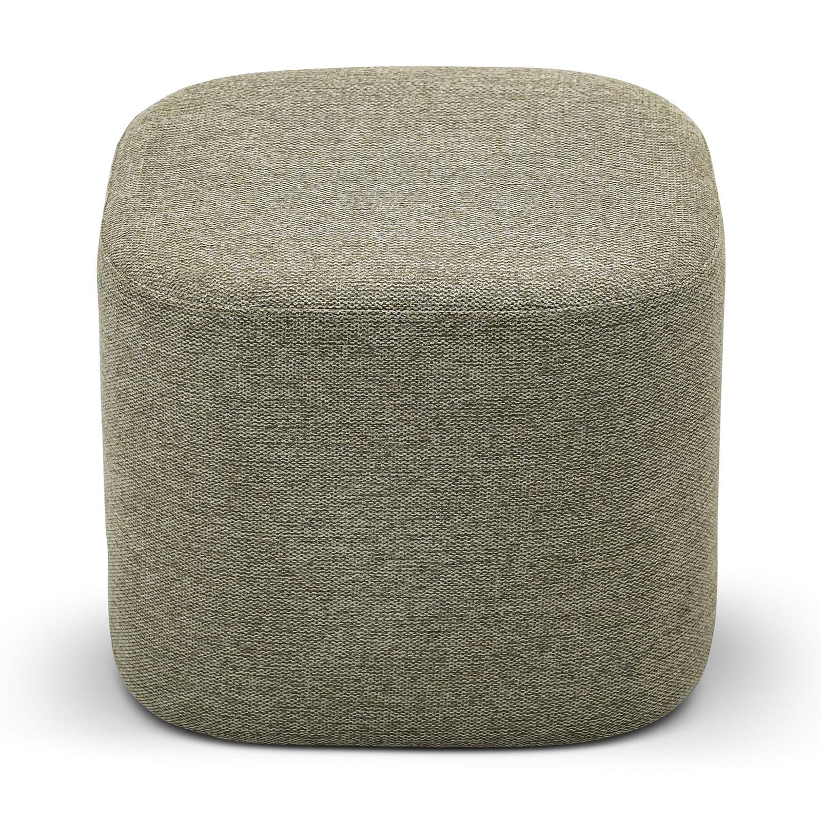 Kelsa 41cm Square Ottoman - Moss Green Ottoman Eastern-Local