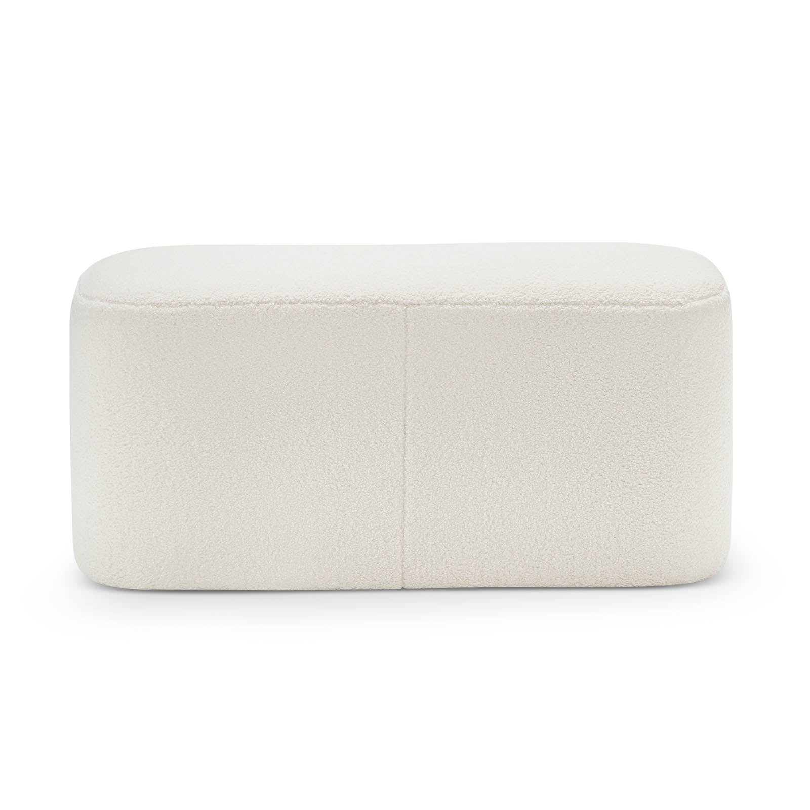 Kelsa 81cm Ottoman Bench - Bouclé Cream Ottoman Eastern-Local