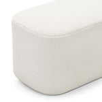 Kelsa 81cm Ottoman Bench - Bouclé Cream Ottoman Eastern-Local