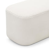 Kelsa 81cm Ottoman Bench - Bouclé Cream Ottoman Eastern-Local