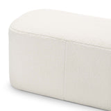 Kelsa 81cm Ottoman Bench - Bouclé Cream Ottoman Eastern-Local