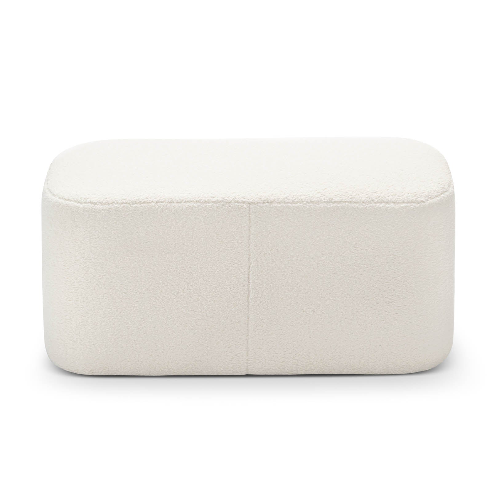 Kelsa 81cm Ottoman Bench - Bouclé Cream Ottoman Eastern-Local