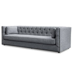 Aurea 3 Seater Fabric Sofa - Graphite Grey Casa-Core